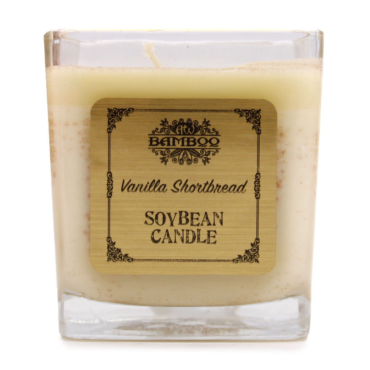 Soy Wax Jar Candle, Vanilla Shortbread, showing the distinctive design – soy wax candle product image 9