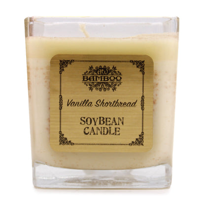 Soy Wax Jar Candle, Vanilla Shortbread, showing the distinctive design – soy wax candle product image 9