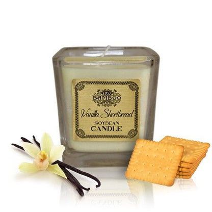 Soy Wax Jar Candle, Vanilla Shortbread, showing the distinctive design – soy wax candle product image 17