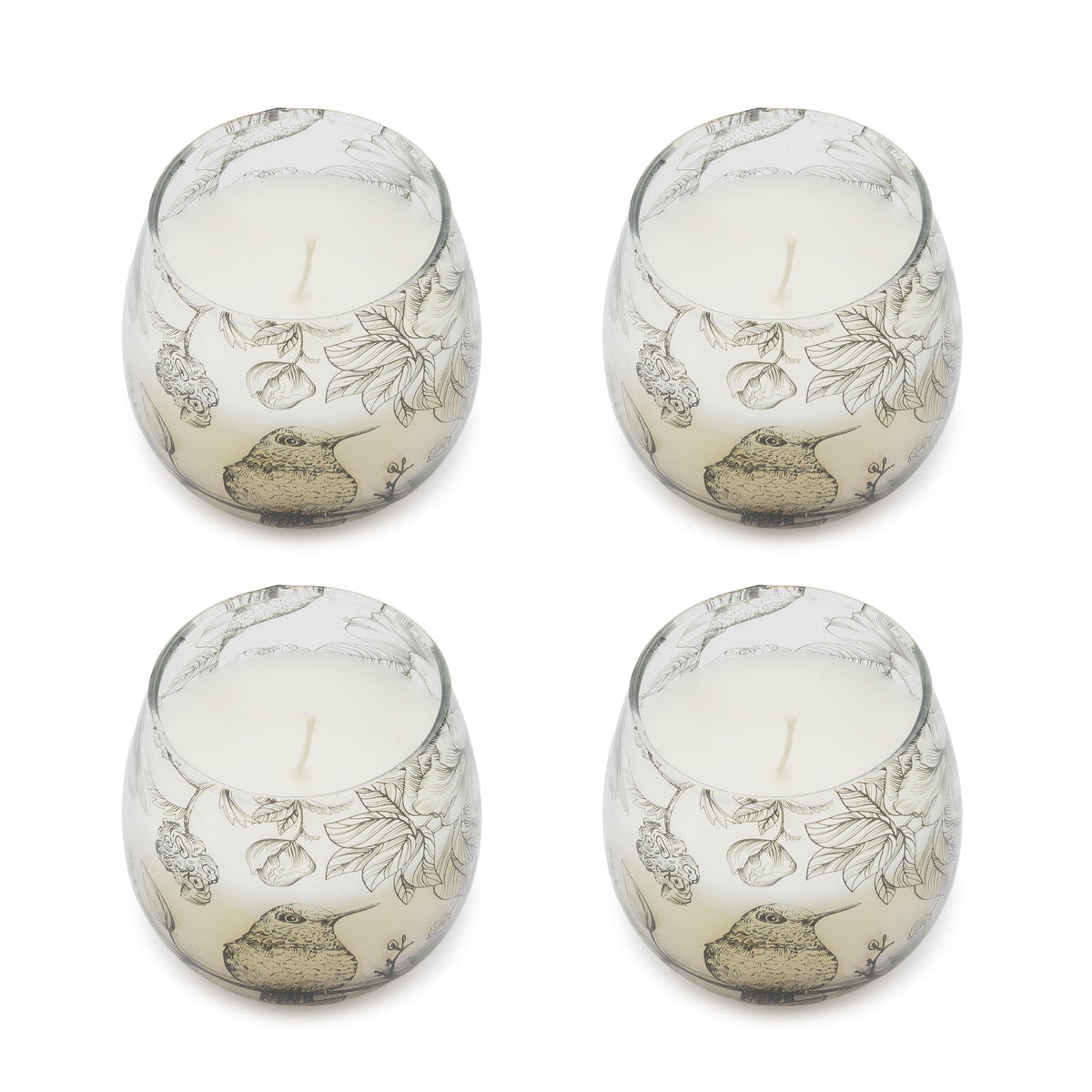 Small Decorative Glass Jar Candle – Drawn by Flame product image 4, showing the distinctive design and materials
