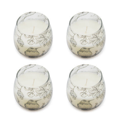 Small Decorative Glass Jar Candle – Drawn by Flame product image 4, showing the distinctive design and materials