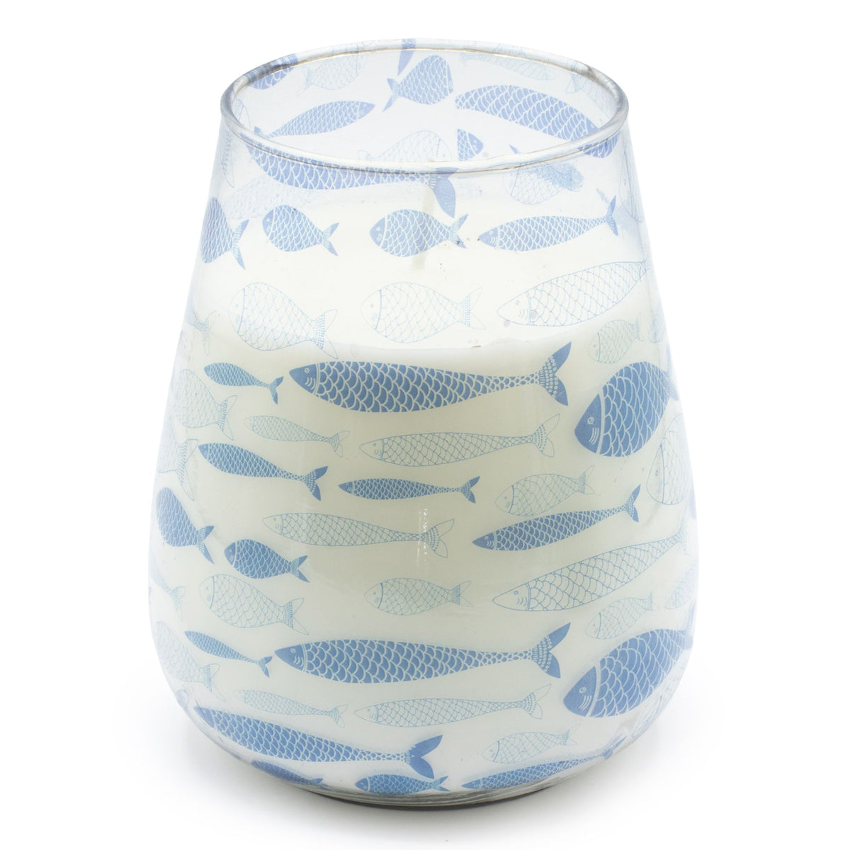Tall Decorative Glass Jar Candle – Seabreeze product image 2, showing the distinctive design and materials
