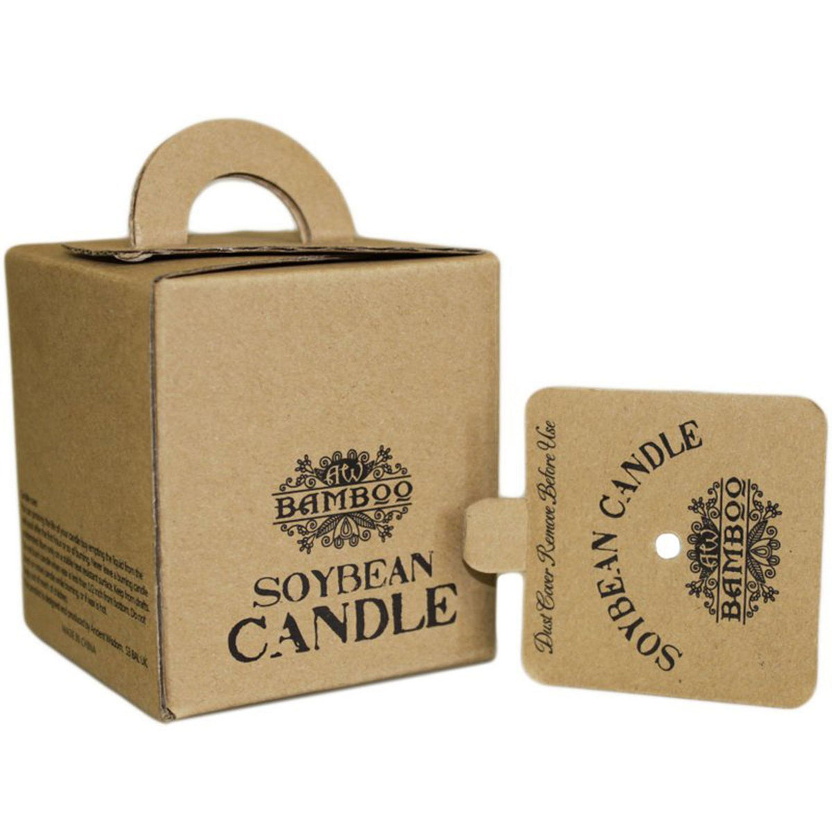 Soy Wax Jar Candle, Cucumber and Mint, showing the distinctive design – soy wax candle product image 14