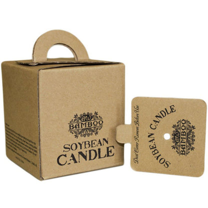 Soy Wax Jar Candle, Vanilla Shortbread, showing the distinctive design – soy wax candle product image 4