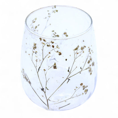 Margarita Botanical Recycled Glass Candle Holder – 12x11cm product image 9, showing the distinctive design and materials