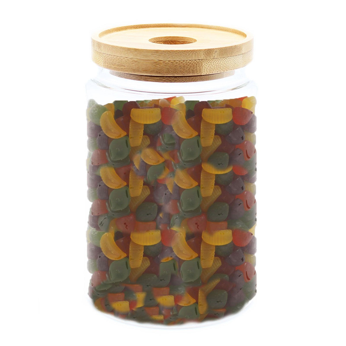 Glass Storage Jar with Bamboo Lid – 15cm product image 6, showing the distinctive design and materials