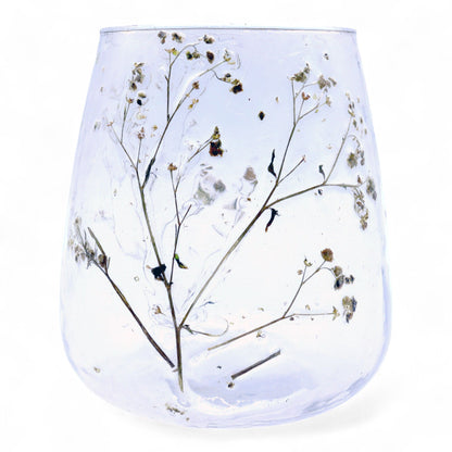 Margarita Botanical Recycled Glass Candle Holder – 12x11cm product image 10, showing the distinctive design and materials