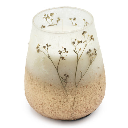 Tall Decorative Glass Jar Candle – Wildlight Woods product image 2, showing the distinctive design and materials