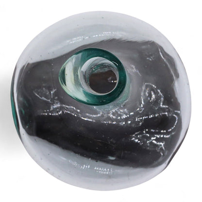 Molten Glass Mini Decanter on Wood 20cm, showing the distinctive design – molten glass home decor product image 7