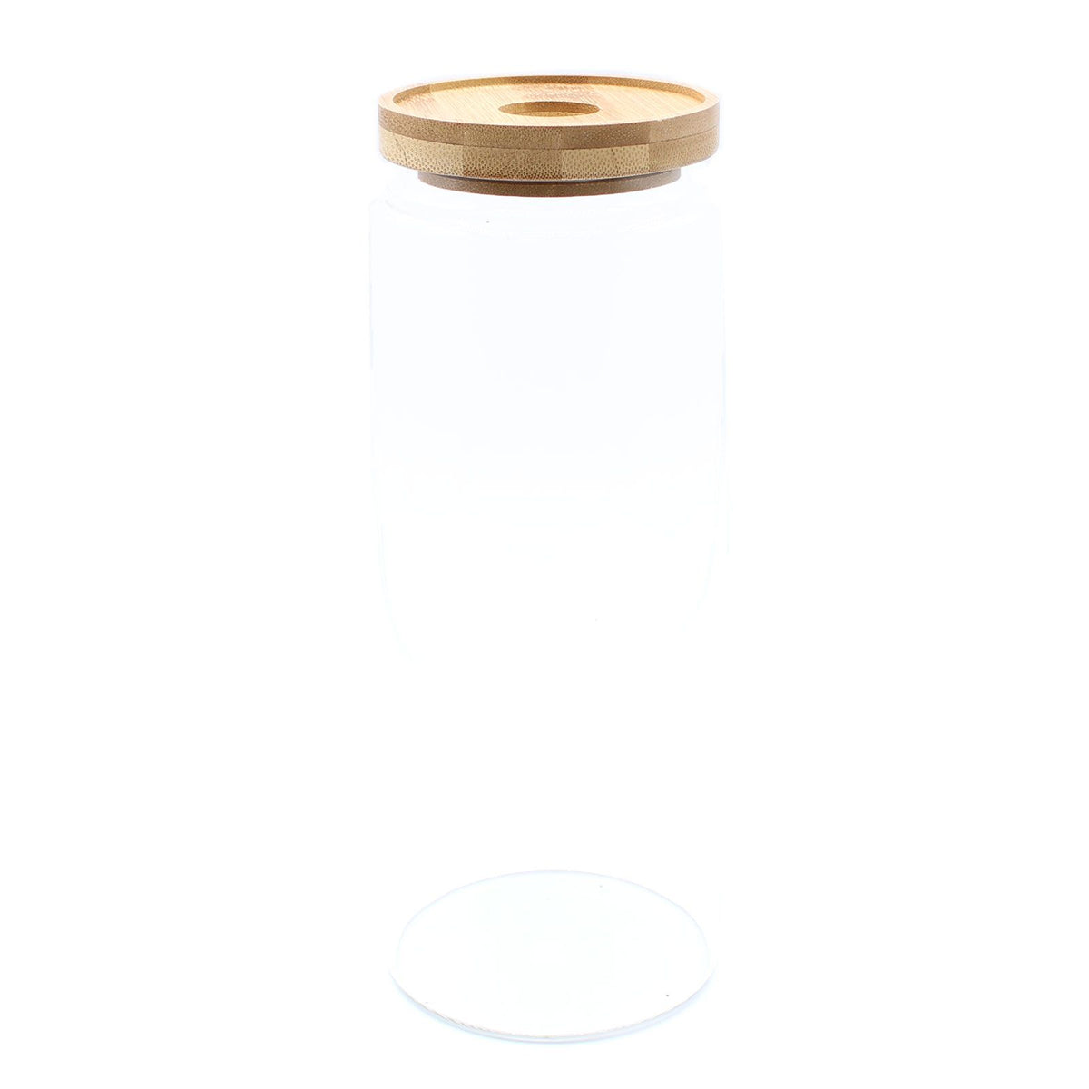 Glass Storage Jar with Bamboo Lid – 20cm product image 3, showing the distinctive design and materials
