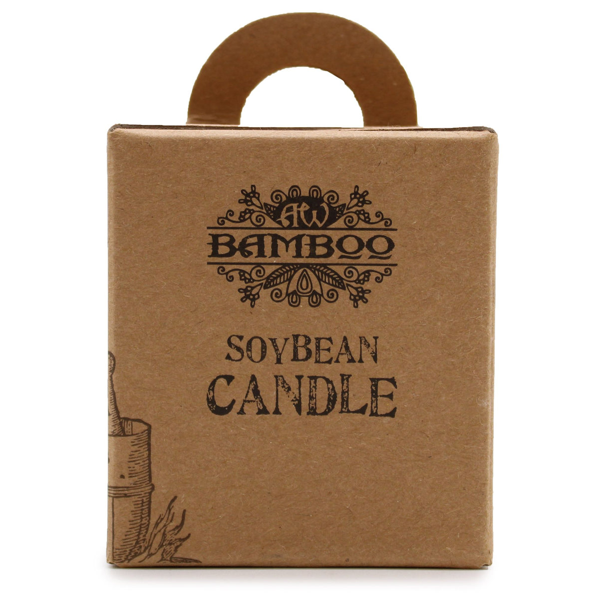 Soy Wax Jar Candle, Pomegranate and Orange, showing the distinctive design – soy wax candle product image 11