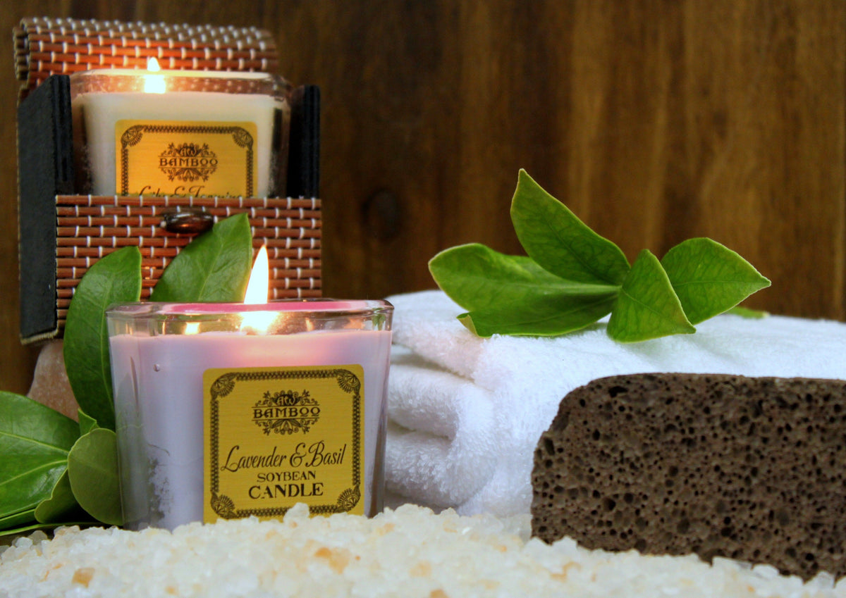 Soy Wax Jar Candle, Grapefruit and Ginger, showing the distinctive design – soy wax candle product image 17
