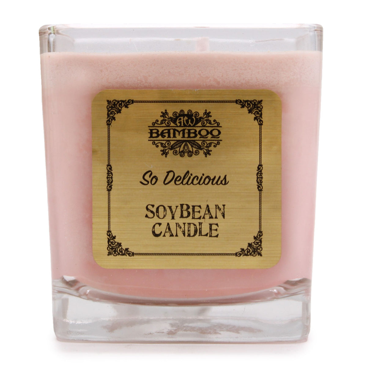 Soy Wax Jar Candle, So Delicious, showing the distinctive design – soy wax candle product image 1