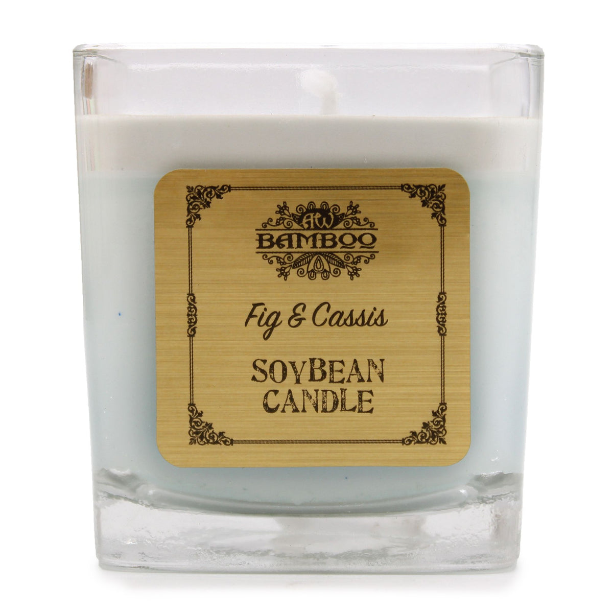 Soy Wax Jar Candle, Fig and Cassis, showing the distinctive design – soy wax candle product image 2