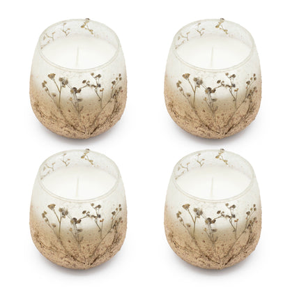 Small Decorative Glass Jar Candle – Wildlight Woods product image 4, showing the distinctive design and materials